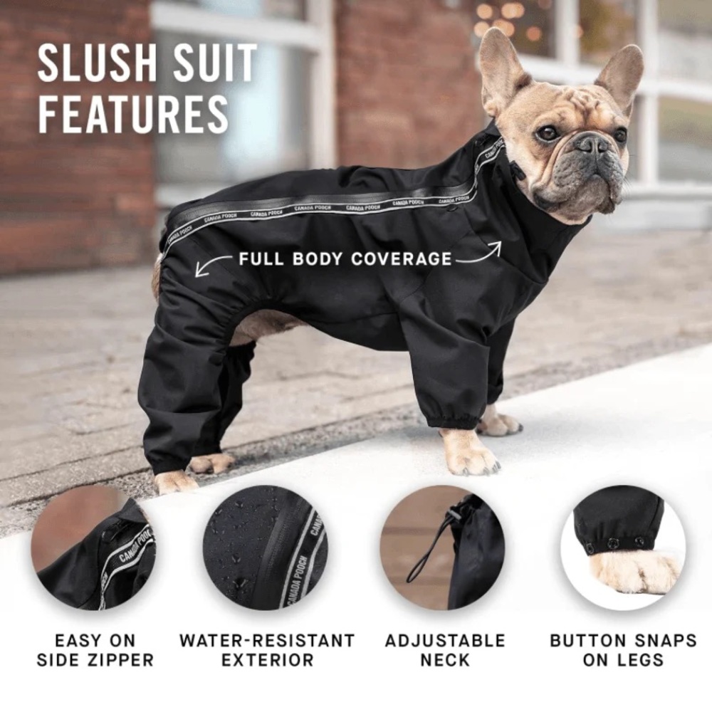Canada Pooch Rain Snow Slush Suit Bodysuit